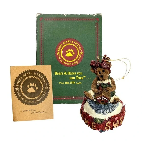 Boyds Bears Bearstone Resin Ornament - Bailey Home Sweet Home #25708. - Picture 15 of 15